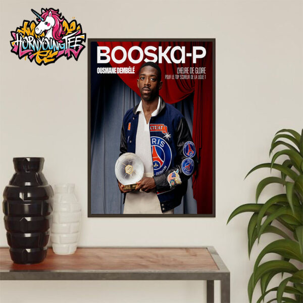 Ousmane Dembele Won The Ligue 1 Top Scorer Award With 21 Goals Poster Home Decor Canvas