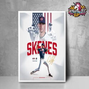 Paul Skenes Signed Play For Team USA In The 2026 World Baseball Classic Poster Home Decor Canvas