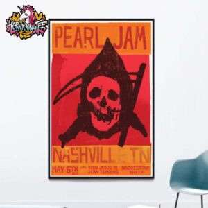 Pearl Jam Dark Matter World Tour 2025 Live Show At Bridgestone Arena On May 6 2025 In Nashville TN Limited Edition Event Poster Poster Home Decor Canvas