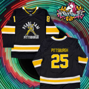 Pearl Jam Event Hockey Jersey Merchandise Show At Paints Arena In Pittsburgh PA On May 18 2025 Hockey Jersey