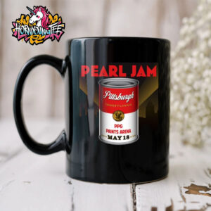 Pearl Jam Event Poster At Paints Arena In Pittsburgh PA On May 18 2025 Black Mug Cup
