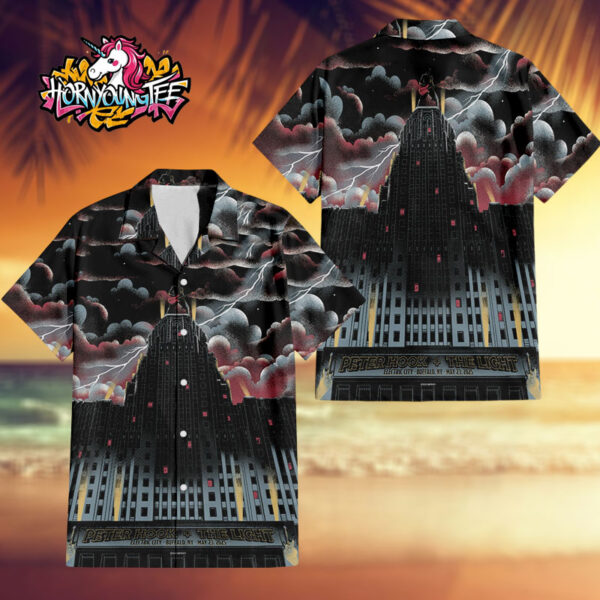 Peter Hook And The Light Buffalo Poster Show At Electric City NY On May 23 2025 North American Tour 2025 Regular Hawaiian Shirt