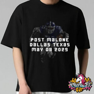 Post Malone X Dallas Texas Cowboys Crewneck On May 9 2025 Unisex T-Shirt