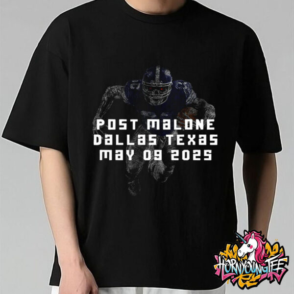 Post Malone X Dallas Texas Cowboys Crewneck On May 9 2025 Unisex T-Shirt
