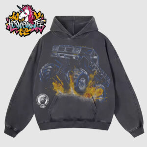 Post Malone’s Big Ass Stadium Tour 2025 Post Malone X Dallas Cowboys Monster Truck Unisex All Over Print Hoodie