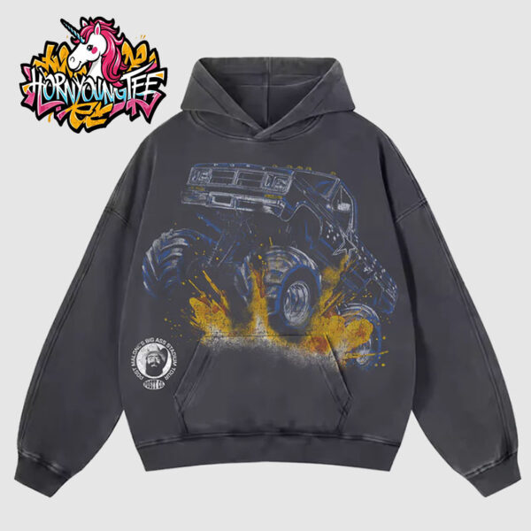 Post Malone’s Big Ass Stadium Tour 2025 Post Malone X Dallas Cowboys Monster Truck Unisex All Over Print Hoodie