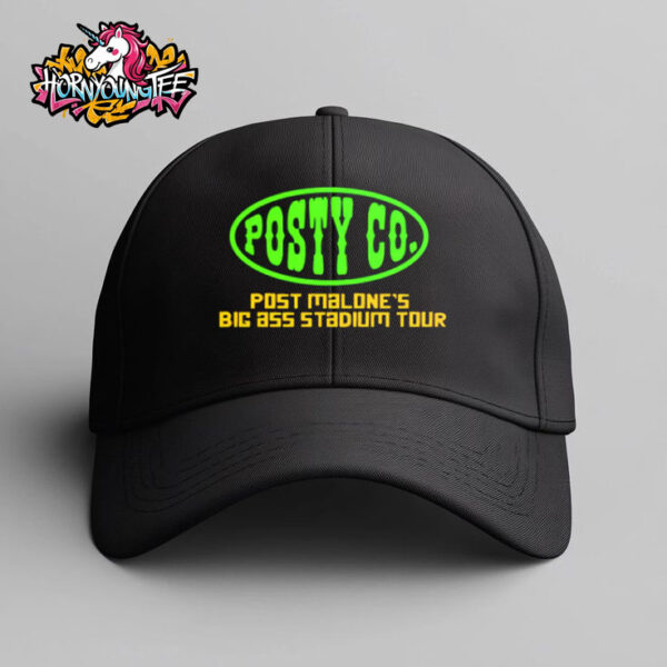 Post Malone’s Big Ass Stadium Tour Black Hat Cap