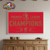 Celebrates Liverpool FC The Champions Trophy Premier League 2025 Ours Again Poster Home Decor Canvas