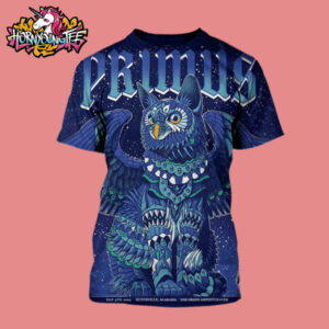 Primus Band Exclusive Poster For Show At The Orion Amphitheater In Huntsville Alabama On May 4 2025 Limited Edition At The Merch Booth All Over Print Shirt
