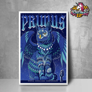 Primus Band Exclusive Poster For Show At The Orion Amphitheater In Huntsville Alabama On May 4 2025 Limited Edition At The Merch Booth Poster Home Decor Canvas