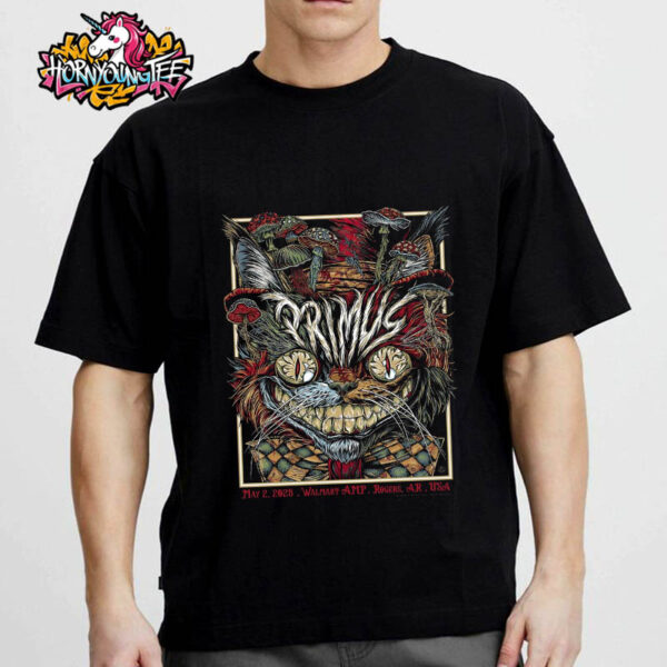 Primus Band New Art Work Poster For Show At Walmart AMP In Rogers AR On May 2 2025 Unisex T-Shirt