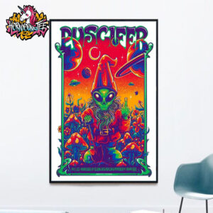 Puscifer Band Poster For Show Tonight At Veterans United Home Loans Amphitheater In Virginia Beach On May 11 2025 Sessanta V2.0 Poster Home Decor Canvas