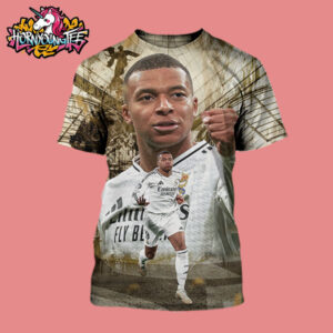 Real Madrid Kylian Mbappe Wins The European Golden Shoe 2024-25 Season All Over Print Shirt