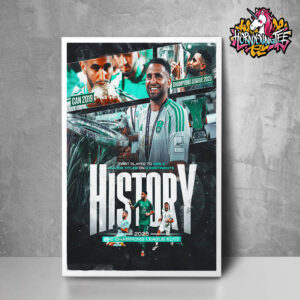 Riyad Mahrez AFC Champions League Elite 2025 First Player Win 3 Major Titles On 3 Continents Poster Home Decor Canvas