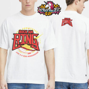 Rock Am Ring Celebrates 40 Anniversay On June 6 8 2025 In Nurburgring Retro Rock Blast Merchandise To Tribute T-Shirt Two Sides