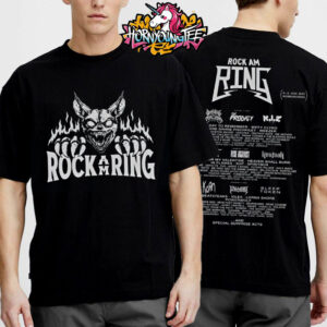 Rock Am Ring Fest Line Up Held On June 6 8 2025 At Nurburgring In Nurburg Germany Merchandise For Show Thrasher Bat Tee Unisex T-Shirt Two Sides