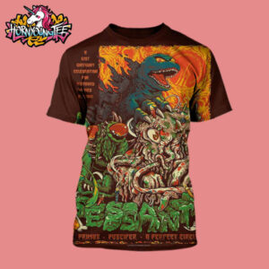 Sessanta V2 US Tour 2025 Primus Puscifer And A Perfect Circle Show Event At Orion Amphitheater On May 4 2025 Exclusive Merchandise Limited Poster Artwork All Over Print Shirt