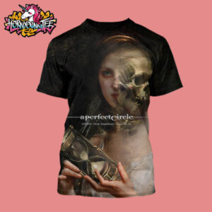 Sessanta V2.0 A Perfect Circle Music Show At Orion Amphitheater In Huntsville AL On May 4 2025 Limited Edition Merchandise Art Work At The Merch Booths All Over Print Shirt