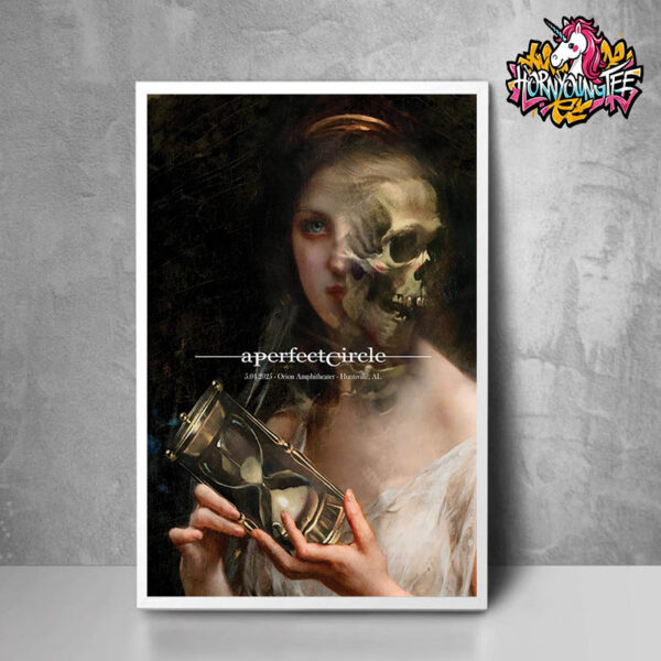 Sessanta V2.0 A Perfect Circle Music Show At Orion Amphitheater In Huntsville AL On May 4 2025 Limited Edition Merchandise Art Work At The Merch Booths Poster Home Decor Canvas