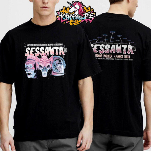 Sessanta V2.0 At Philadelphia Pennsylvania At TD Pavilion at the Mann Center In Philadelphia PA On May 15 2025 Merchandise For Show Unisex T-Shirt Two Sides