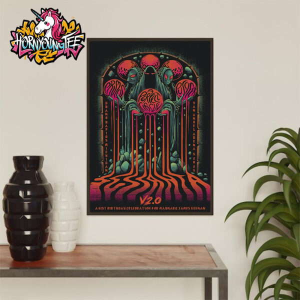 Sessanta V2.0 Poster Venue A 61st Birthday Celebration For Maynard James Keenan Show At Van Andel Arena On May 28 2025 Grand Rapids MI Poster Home Decor Canvas