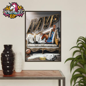 Shai Gilgeous Alexander MVP NBA 2024-25 Season Poster Home Decor Canvas