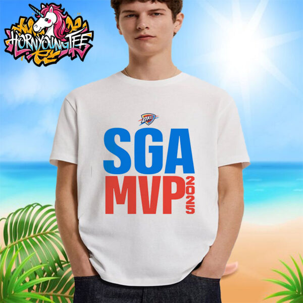 Shai Gilgeous Alexander SGA MVP NBA 2024-25 Text Unisex T-Shirt