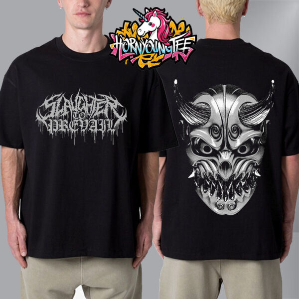 Slaughter To Prevail Oni White Face Unisex T-Shirt Two Sides