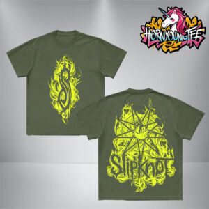 Slipknot Live Tour 2025 Flamed Tribal S Tee Merchandise Unisex T-Shirt