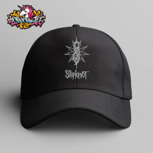 Slipknot Live Tour 2025 Tribal S 9 Point Black Hat Cap