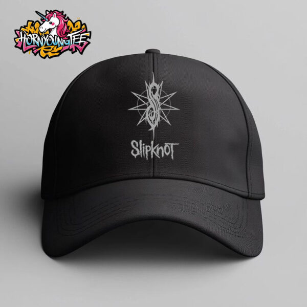 Slipknot Live Tour 2025 Tribal S 9 Point Black Hat Cap