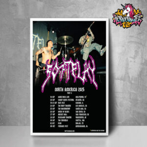 Softplay Band North America Tour 2025 Part 2 Official Poster Schedule Cities Tour Dates Poster Home Decor Canvas