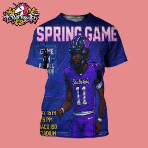 Spring Game Game On Purple vs White At Waco ISD Stadium On May 15 2025 Pixels Graphics All Over Print Shirt