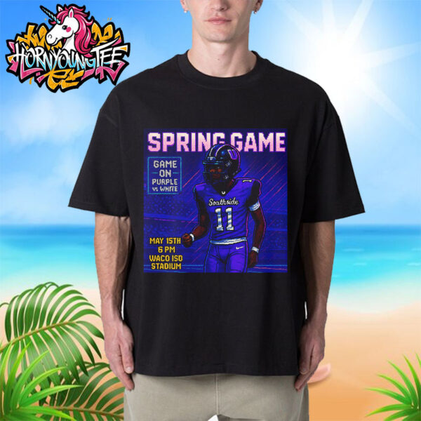Spring Game Game On Purple vs White At Waco ISD Stadium On May 15 2025 Pixels Graphics Unisex T-Shirt