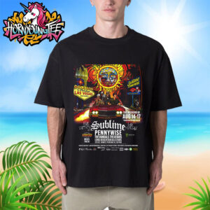 Sublime Poster 3 Nights Las Vegas Nevada The Weekend Of August 14-17 2025 Concert Fear Loathing And Sublime At Dolby Live Indoor Amphitheater Unisex T-Shirt
