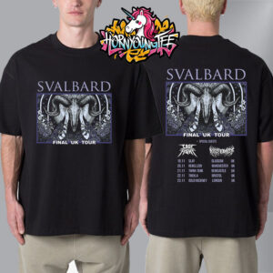 Svalbard Band Poster For Final UK Tour Schedule Tour Dates On November 2025 Unisex T-Shirt Two Sides