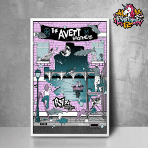 The Avett Brothers Tour 2025 Event Poster For Show At Virginia Credit Union Live In Richmond VA On May 8 2025 Poster Home Decor Canvas