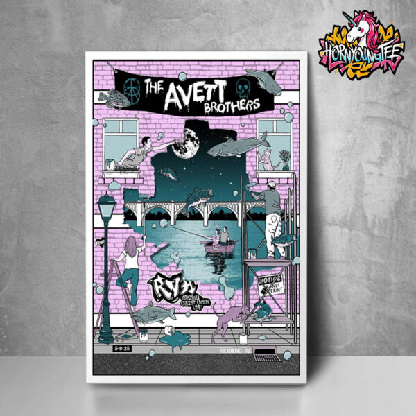 The Avett Brothers Tour 2025 Event Poster For Show At Virginia Credit Union Live In Richmond VA On May 8 2025 Poster Home Decor Canvas