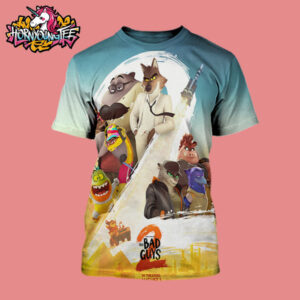 The Bad Guys New Poster Dreamworks Film Releases In Theaters On August 1 2025 All Over Print Shirt