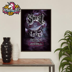 The Band Ghost Skeletour World Tour 2025 At Palacio De Los Deportes On September 23 2025 Poster Home Decor Canvas