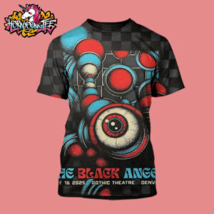 The Black Angels Event Poster For Show At Gothic Theatre In Denver CO Held On May 16 2025 All Over Print Shirt