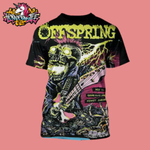 The Offspring Band Event Poster For Show In Sydney Australia On May 11 2025 At Qudos Bank Arena Supercharged Worldwide In 25 All Over Print Shirt