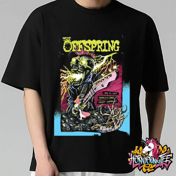 The Offspring Band Event Poster For Show In Sydney Australia On May 11 2025 At Qudos Bank Arena Supercharged Worldwide In 25 Unisex T-Shirt