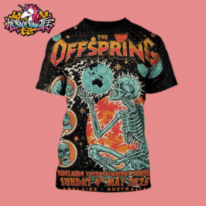 The Offspring Merchandise First Poster For Supercharged Worldwide In 25 Australia Tour Show At Adelaide Entertainment Center In Australia On May 4 2025 All Over Print Shirt