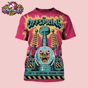The Offspring Supercharged Worldwide In 2025 Tour Event Show At Rod Laver Arena In Melbourne Australia On May 7 8 2025 All Over Print Shirt