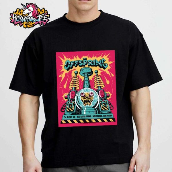 The Offspring Supercharged Worldwide In 2025 Tour Event Show At Rod Laver Arena In Melbourne Australia On May 7 8 2025 Unisex T-Shirt