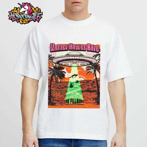 The Warren Haynes Band Exclusive Limited Edition Poster Show At The Fill More In Sanfrancisco CA On May 3 2025 Unisex T-Shirt