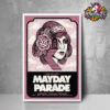 Mayday Parade Microwave Grayscale Like Roses Show Three Cheers For 20 Years Held At May 7 2025 At The Regency Ballroom In San Francisco CA Poster Home Decor Canvas