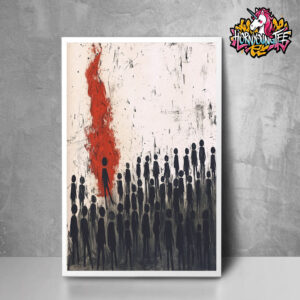 Three Days Grace Releases New Album Alienation On August 22 2025 New Single Apologies Art Work Poster Home Decor Canvas