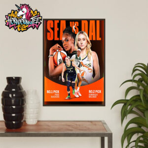 WNBA 2025 Seattle Storm vs Dallas Wings No1 And No2 Overall Pick Paige Bueckers vs Dominique Malonga Poster Home Decor Canvas